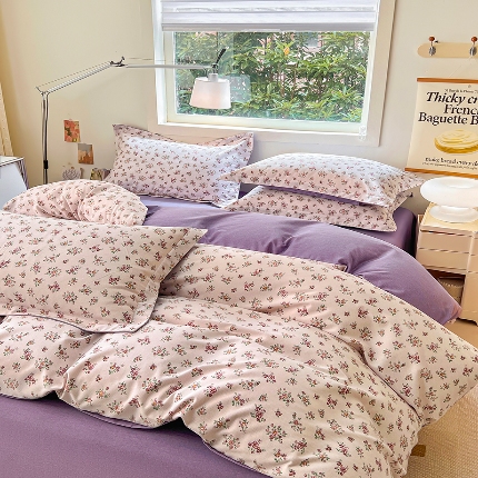 91家纺网 家纺一手货源 找家纺 （总）品乐家纺 2024新款全棉生态棉印花磨毛被套单品