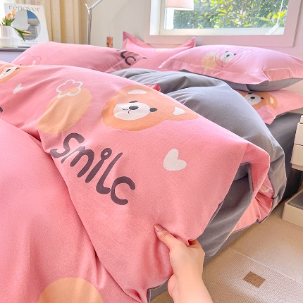 91家纺网 家纺一手货源 找家纺 （总）品乐家纺 2024新款全棉生态棉印花磨毛被套单品