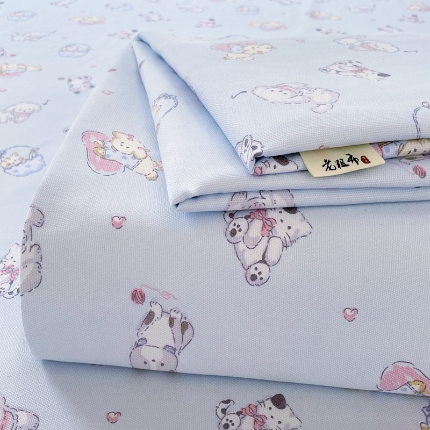 91家纺网 家纺一手货源 找家纺 （总）2025新款原棉老粗布三件套简约印花格子款夏凉被单枕套