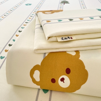 91家纺网 家纺一手货源 找家纺 （总）2025新款原棉老粗布三件套简约印花格子款夏凉被单枕套