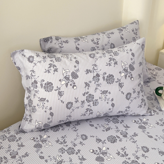 91家纺网 家纺一手货源 找家纺 （总）2025新款原棉老粗布三件套简约印花格子款夏凉被单枕套