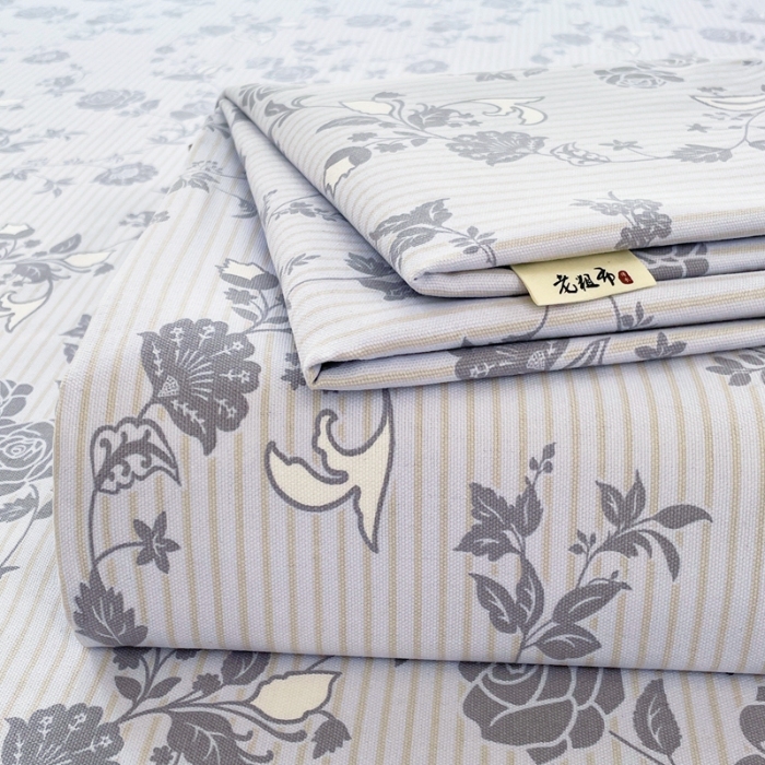 91家纺网 家纺一手货源 找家纺 （总）2025新款原棉老粗布三件套简约印花格子款夏凉被单枕套