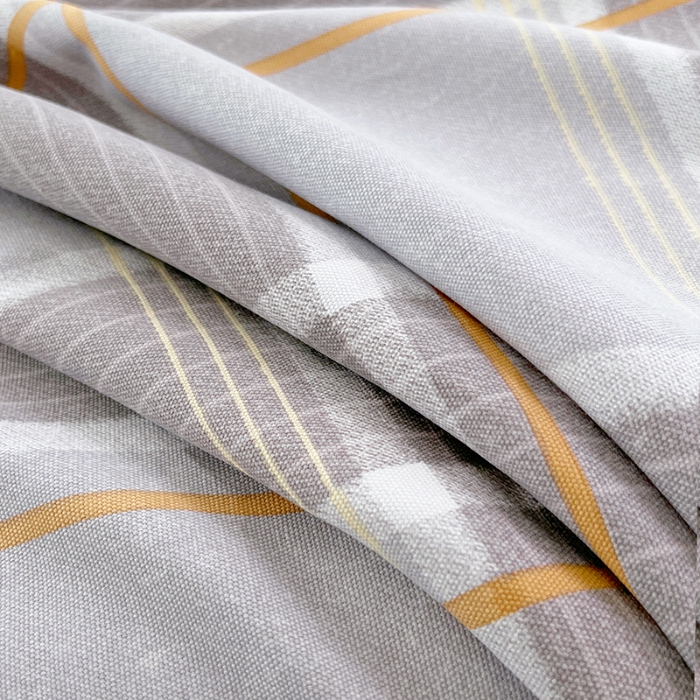 91家纺网 家纺一手货源 找家纺 （总）2025款夏季纽扣款原棉老粗布三件套简约印花床单扣四季通用床上用品