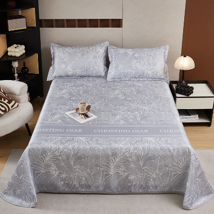 91家纺网 家纺一手货源 找家纺 （总）星窝家纺 2025新款直播电商优选可机洗斜纹提花冰丝凉席三件套