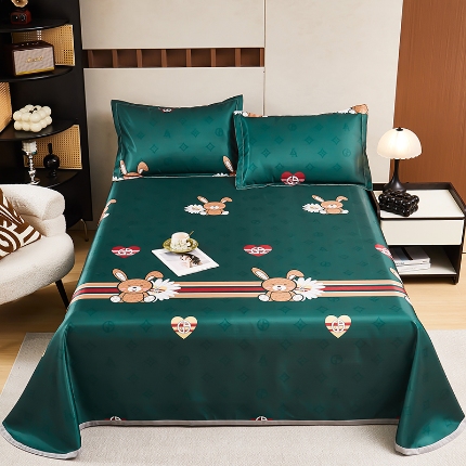 91家纺网 家纺一手货源 找家纺 （总）星窝家纺 2025新款直播电商优选可机洗斜纹提花冰丝凉席三件套