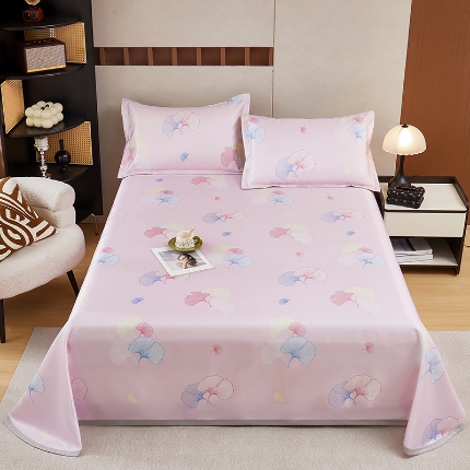 91家纺网 家纺一手货源 找家纺 （总）星窝家纺 2025新款直播电商优选可机洗斜纹提花冰丝凉席三件套