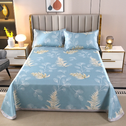 91家纺网 家纺一手货源 找家纺 （总）星窝家纺 2025新款直播电商优选可机洗斜纹提花冰丝凉席三件套