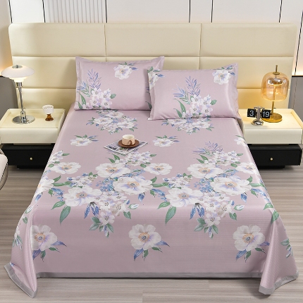 91家纺网 家纺一手货源 找家纺 （总）星窝家纺 2025新款直播电商优选可机洗斜纹提花冰丝凉席三件套