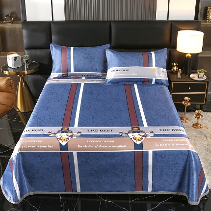 91家纺网 家纺一手货源 找家纺 （总）星窝家纺 2025新款直播电商优选可机洗斜纹提花冰丝凉席三件套