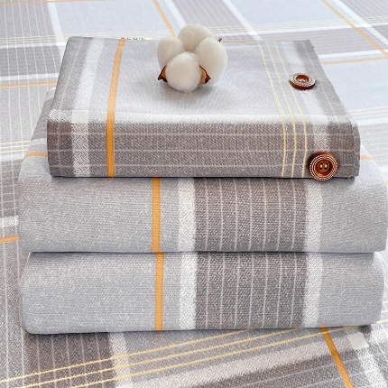 91家纺网 家纺一手货源 找家纺 （总）纽扣款原棉老粗布三件套2025新夏季空调卧室凉被单四季通用床品套件