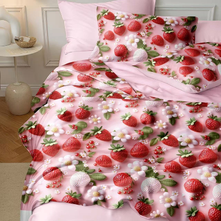 91家纺网 家纺一手货源 找家纺 （总）铠畅 面料仿锦氨凉感5D数码浮雕夏被四件套量大可谈