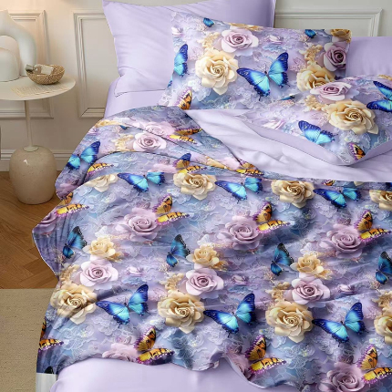 91家纺网 家纺一手货源 找家纺 （总）铠畅 面料仿锦氨凉感5D数码浮雕夏被四件套量大可谈