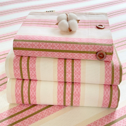 91家纺网 家纺一手货源 找家纺 （总）原棉老粗布三件套2025新款简约花卉空调凉被单亲肤舒适印花床单款