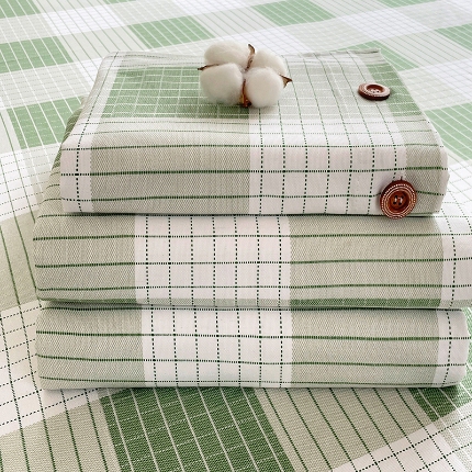 91家纺网 家纺一手货源 找家纺 （总）原棉老粗布三件套2025新款简约花卉空调凉被单亲肤舒适印花床单款