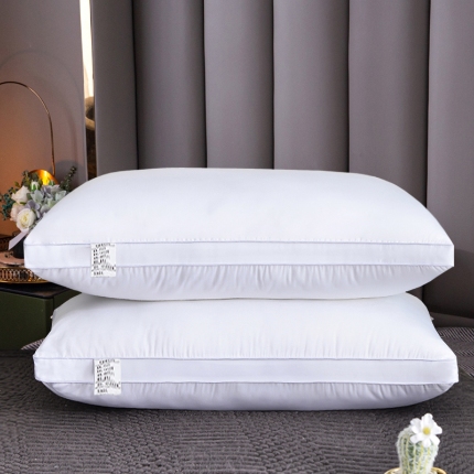 91家纺网 家纺一手货源 找家纺 蝴桐家纺 全棉羽丝绒枕 高端酒店枕心 星级酒店枕 全棉枕头 中高枕 
