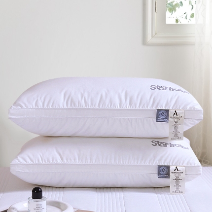 91家纺网 家纺一手货源 找家纺 蝴桐家纺 全棉羽丝绒枕 高端酒店枕心 星级酒店枕 全棉枕头 中高枕 