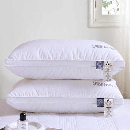 91家纺网 家纺一手货源 找家纺 蝴桐家纺 全棉羽丝绒枕 高端酒店枕心 星级酒店枕 全棉枕头 中高枕 