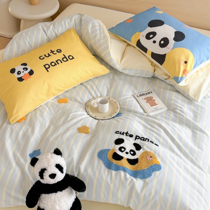 91家纺网 家纺一手货源 找家纺 梵星摄影  毛巾绣卡通套件拍摄样片