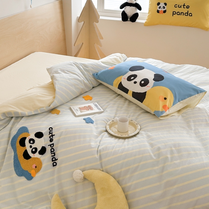 91家纺网 家纺一手货源 找家纺 梵星摄影  毛巾绣卡通套件拍摄样片