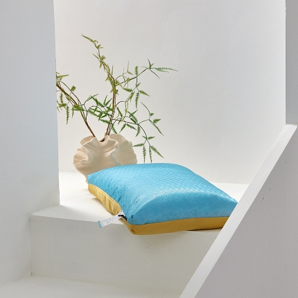 91家纺网 家纺一手货源 找家纺 （总）2025新款 冰丝全荞麦按摩护颈枕芯 甜荞麦明目清热学生成人枕头