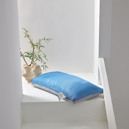 91家纺网 家纺一手货源 找家纺 （总）2025新款 冰丝全荞麦按摩护颈枕芯 甜荞麦明目清热学生成人枕头