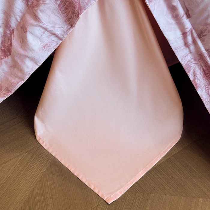 91家纺网 家纺一手货源 找家纺 （总）（控价）2025新款 专版花型 高克重A类 全棉长绒棉数码印花四件套-秘密花园