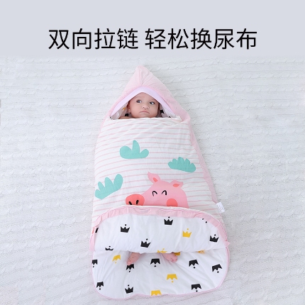 （總）新生嬰兒抱被純棉春秋冬初生包被防驚跳產(chǎn)房純棉襁褓嬰兒多功能睡
