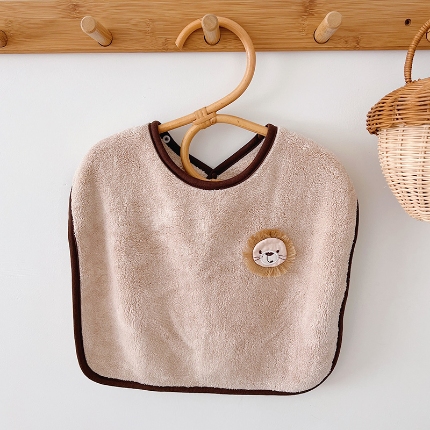 91家纺网 家纺一手货源 找家纺 （总）儿童洗漱巾法兰绒吸水围嘴刷牙擦脸漱口水巾不湿衣宝宝洗脸围兜