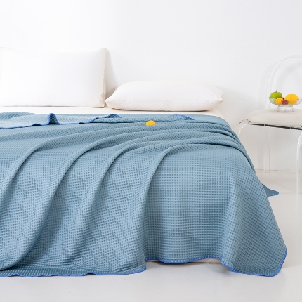 91家纺网 家纺一手货源 找家纺 （总）2025新款华夫格夏被双面凉感冰丝多功能双面用夏凉被