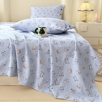 91家纺网 家纺一手货源 找家纺 （总）2025款原棉老粗布纽扣款三件套ins亲肤空调单被单四季通用加厚款