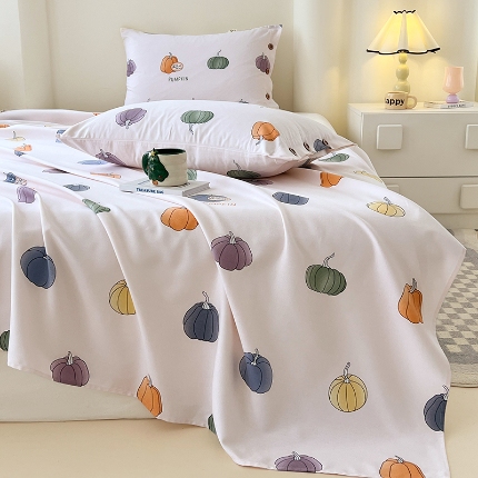 91家纺网 家纺一手货源 找家纺 （总）2025款原棉老粗布纽扣款三件套ins亲肤空调单被单四季通用加厚款