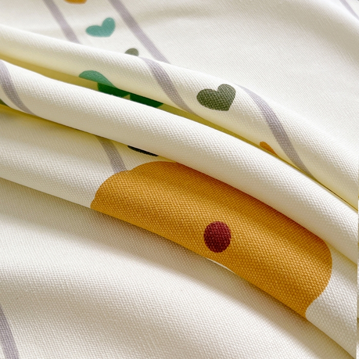 91家纺网 家纺一手货源 找家纺 （总）原棉老粗布三件套2025新款简约花卉空调凉被单亲肤舒适印花床单款