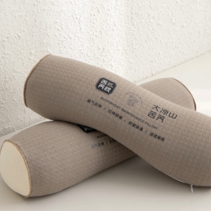 91家纺网 家纺一手货源 找家纺 （总）2025新款大凉山苦荞呵护枕圆柱枕荞麦枕 枕头枕芯