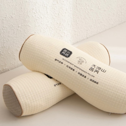 91家纺网 家纺一手货源 找家纺 （总）2025新款大凉山苦荞呵护枕圆柱枕荞麦枕 枕头枕芯