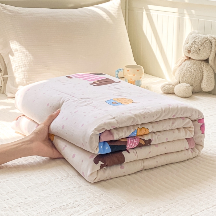 91家纺网 家纺一手货源 找家纺 好睡棉 2025新款柔软裸睡级水洗棉夏被新疆棉花被夏凉被空调被被子 哈基米