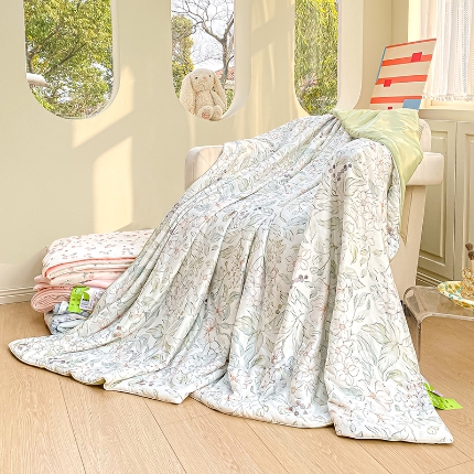 91家纺网 家纺一手货源 找家纺 （总）2025年新款冷暖双感被大豆纤维填充3D数码凉感针织棉夏被空调被夏凉被 夏被