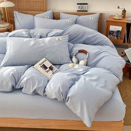 91家纺网 家纺一手货源 找家纺 （总）夏季款全棉色织四件套2025款亲肤床单被罩四季通用床上用品