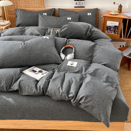 91家纺网 家纺一手货源 找家纺 （总）夏季款全棉色织四件套2025款亲肤床单被罩四季通用床上用品