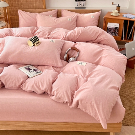 91家纺网 家纺一手货源 找家纺 （总）夏季款全棉色织四件套2025款亲肤床单被罩四季通用床上用品