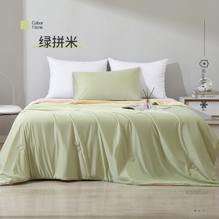 91家纺网 家纺一手货源 找家纺 （总）科技氨纶纯色凉感丝夏被 空调被 夏凉被针织纯色凉感夏被