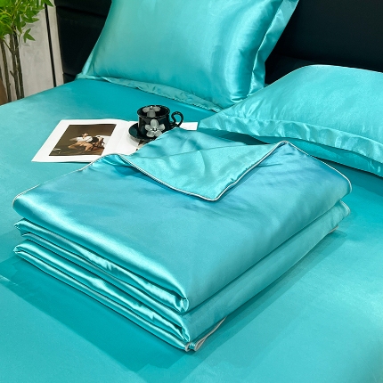 91家纺网 家纺一手货源 找家纺 （总）经年 2025夏季新款丝绸真丝手感水洗真丝天丝夏被夏凉被空调被四件套