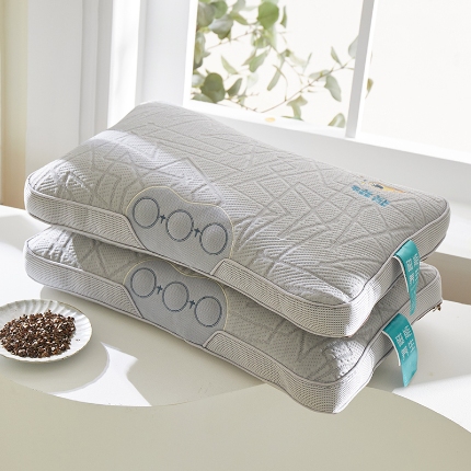 91家纺网 家纺一手货源 找家纺 （总）2025新款 凉感冰丝全荞麦护颈枕芯 磁疗按摩荞麦颈椎头枕颈枕腰枕头枕芯