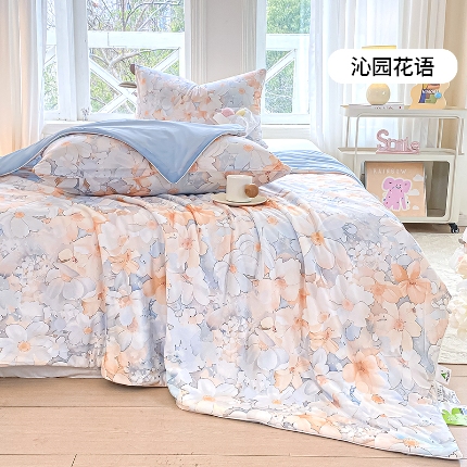 91家纺网 家纺一手货源 找家纺 （总）2025年新款冷暖双感被大豆纤维填充3D数码凉感针织棉夏被空调被夏凉被 夏被 