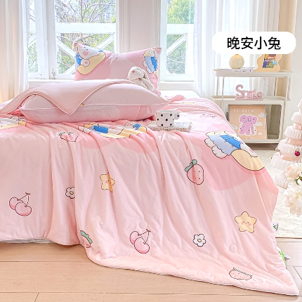 91家纺网 家纺一手货源 找家纺 （总）2025年新款冷暖双感被大豆纤维填充3D数码凉感针织棉夏被空调被夏凉被 夏被 