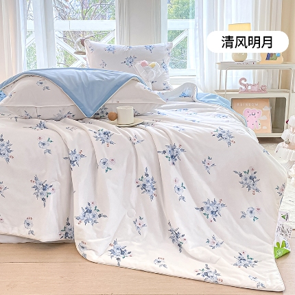 91家纺网 家纺一手货源 找家纺 （总）2025年新款冷暖双感被大豆纤维填充3D数码凉感针织棉夏被空调被夏凉被 夏被 