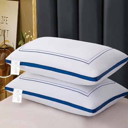 91家纺网 家纺一手货源 找家纺 蝴桐家纺 全棉羽丝绒枕 高端酒店枕心 星级酒店枕 全棉枕头 中高枕 