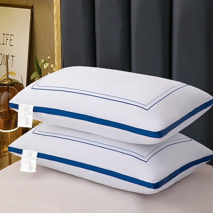 91家纺网 家纺一手货源 找家纺 蝴桐家纺 全棉羽丝绒枕 高端酒店枕心 星级酒店枕 全棉枕头 中高枕 