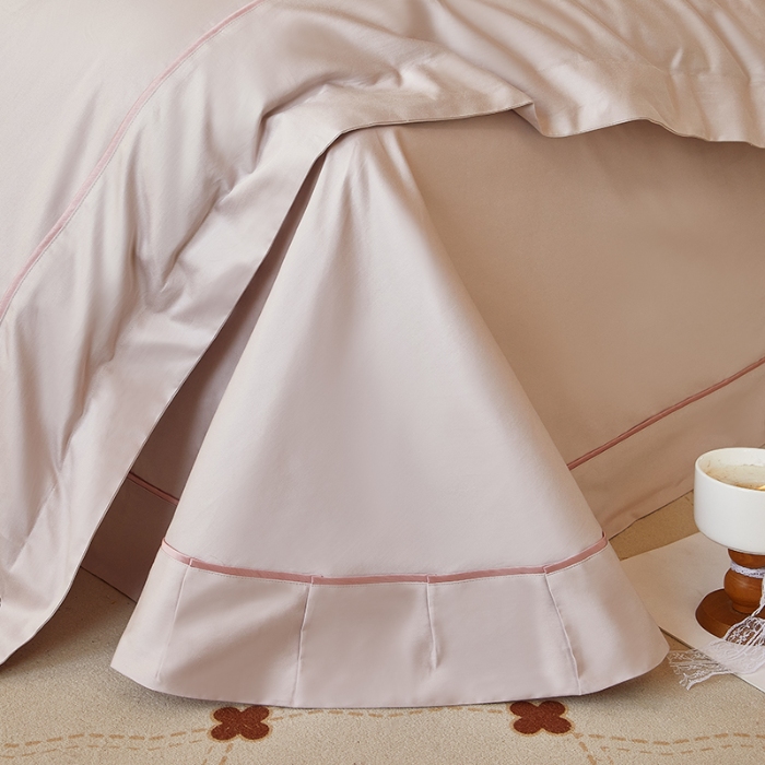 91家纺网 家纺一手货源 找家纺 【2025】50支50S长绒棉刺绣四件套新中式工艺款 温馨满园芋紫 控价478-498元