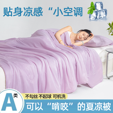 91家纺网 家纺一手货源 找家纺 （总2）圣尔雅家纺 2025新款A类云母凉感丝夏被空调被夏凉被子被芯
