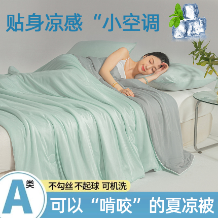91家纺网 家纺一手货源 找家纺 （总2）圣尔雅家纺 2025新款A类云母凉感丝夏被空调被夏凉被子被芯